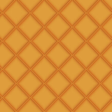 Wafer Seamless Background. Waffles Pattern. Texture Of Sweet And Delicious Food. Vector Illustration.