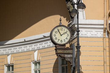 Clock on the Arch of the General Staff Building, St. Petersburg