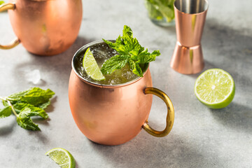 Poster - Boozy Refreshing Irish Mule Cocktail