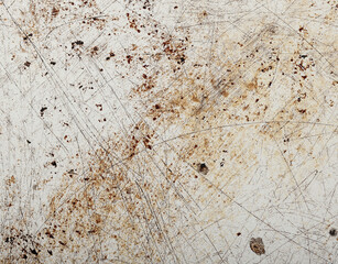 Wall Mural - Grunge stains and scratches on white