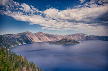Beautiful View Of Crater Lake In Oregon, USA