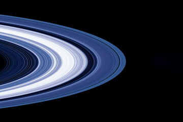 Wall Mural - Rings of Saturn on a dark background. Elements of this image furnished by NASA
