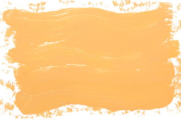 Wall Mural - watercolor brown acrylic paint brush strokes texture abstract on white background