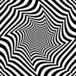 © troyka - Whirl movement illusion. Abstract op art lines pattern.