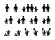 © Icons-Studio - Family icon collection. Containing Father, mother, son, daughter, children icon. Community concept