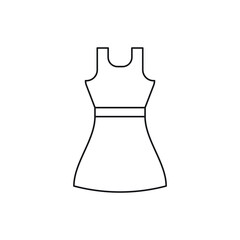 Sticker - dress vector for symbol icon website presentation