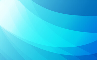 Wall Mural - Blue abstract background with wave and shapes. Blue gradient shapes background vector.