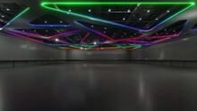 Motion Empty Hall Exhibition.Backdrop For Exhibition Stands,booth,product.
Convention Hall For Conference,online.3D Background For Entertainment,concert
,event,sports,live.Animation Loop 4k.3D Render.