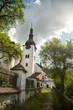 Beautiful historic church in the Spania Dolina village.  Slovakia, Europe. 
