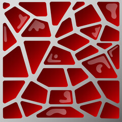 red pattern abstract structure