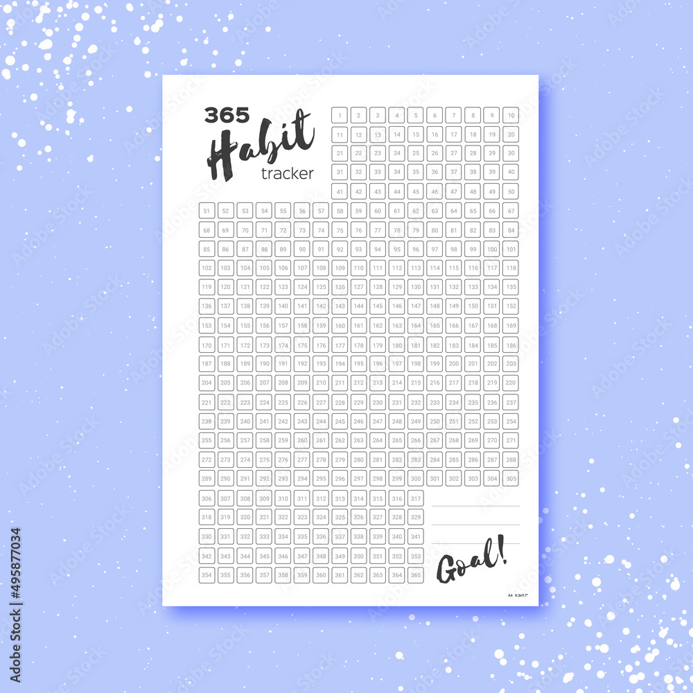 habit-tracker-365-days-template-habit-diary-for-year-journal-planner-bullet-journal-goal-list-paper-size-a4-square-shape-dated-stock-vector-adobe-stock
