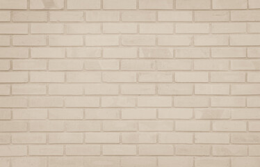 Wall Mural - Cream and white brick wall texture background. Brickwork and stonework flooring interior rock old pattern design