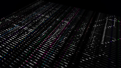 Wall Mural - abstract digital background science technology networks big data link 3d rendering.