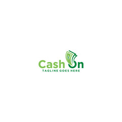 Cash on logo sign design