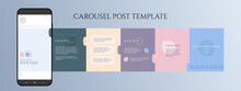Template For Carousel Post In Social Network