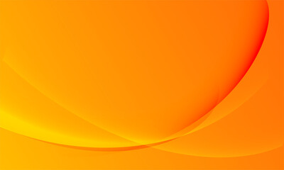 Wall Mural - Smooth orange  wave abstract background. Abstract gradient orange background vector.
