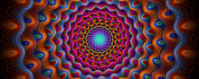 Abstract Colorful Mandala Circle Background