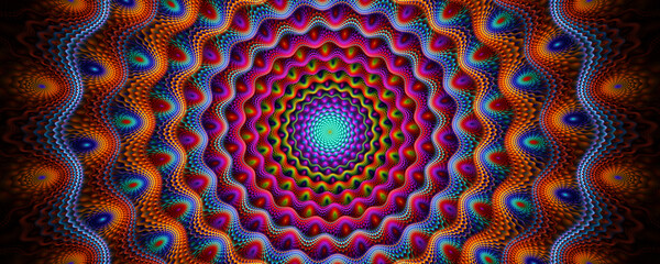 abstract colorful mandala circle background