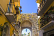 Catania Gate (or Porta Catania) in Taormina, Sicily, Italy