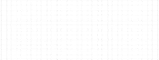 Grid paper with dots. Square graph background. Architect project texture. School math sheet. Notebook pattern. Checkered backdrop of map. Geometric banner. Technical blank. Vector illustration