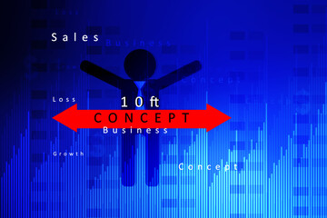 Wall Mural - 2D Digital Abstract Business Networking background