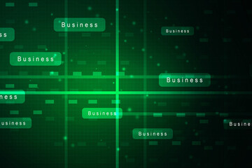 Wall Mural - 2D Digital Abstract Business Networking background