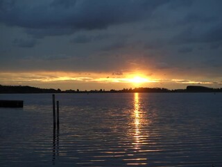 Canvas Print - Abend am Veerse Meer