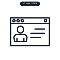 Wall Mural - blogging icon symbol template for graphic and web design collection logo vector illustration