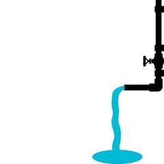 Canvas Print - water faucet icon