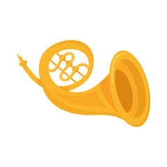 Sticker - horn musical instrument