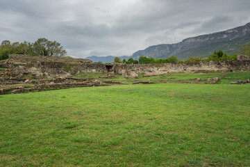 Canvas Print - Ruins of Salona an ancient Roman capital of Dalmatia. Croatia