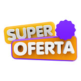 Fototapeta  - Selo 3d Varejo em português | Super Oferta