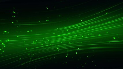 Wall Mural - abstract green line moving background