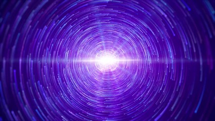 Wall Mural - Colorful spiral galaxy starry particle stripes is spectacular motion. Multicolor particle light stripes continue to rotate, beautiful star track, elegant wedding stage evening show celebration video.