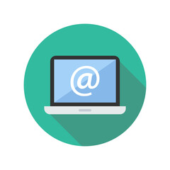 Wall Mural - internet laptop vector icon symbol design