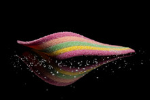 Sweet, Candies, Colored Candies, Jelly Beans, Colorful Candy On A Black Background, Background
