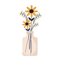 Wall Mural - orange flowers bouquet