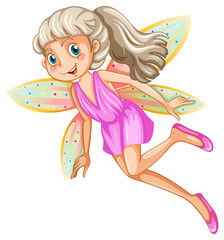 Poster - Beauty fairy on a white background