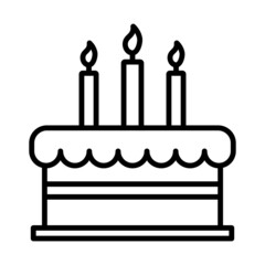 Canvas Print - Party Cake Icon