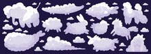 Fairytale Animal Clouds Icon Set