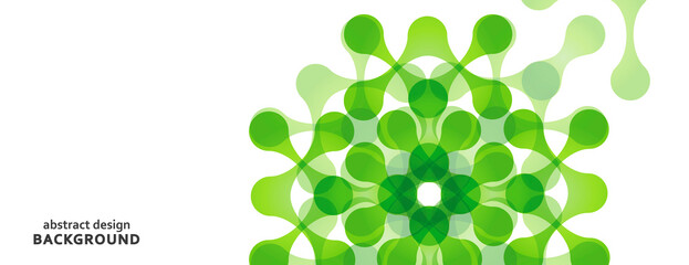 vector banners with abstract figures. connect circles design pattern