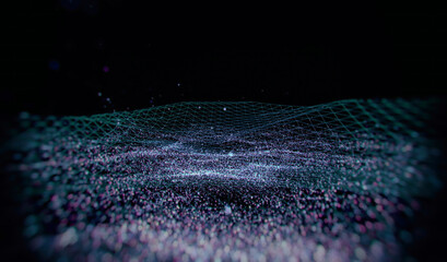 Sticker - technology abstract background blur