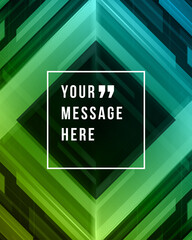 Wall Mural - Abstract technology lines background and place for quote or saying message sign vector illustration.