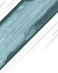 Wall Mural - Abstract retro digital technology lines motion design vector background