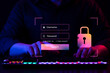 © Thapana_Studio - cybersecurity concept, user privacy security and encryption, secure internet access Future technology and cybernetics, screen padlock.