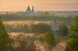 Orthodox church in spring at dawn. The city of Istra, Russia