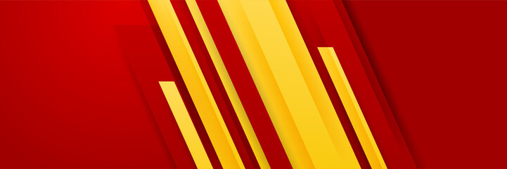 Modern abstract red orange yellow banner background design. Vector abstract graphic design banner pattern background template illustration.