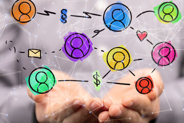 people network structure hr - human resources management and recruitment