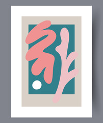 Wall Mural - scandinavian abstract vector print set.