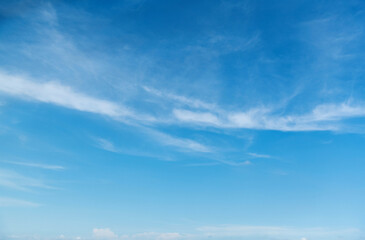 Wall Mural - blue sky with white clouds background